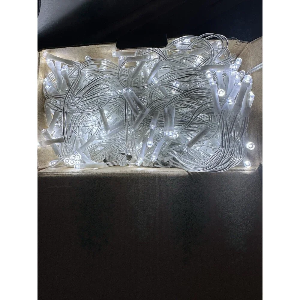 KFT 400 LED Cool White Christmas Lights New Box